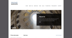 Desktop Screenshot of primeadvocates.com